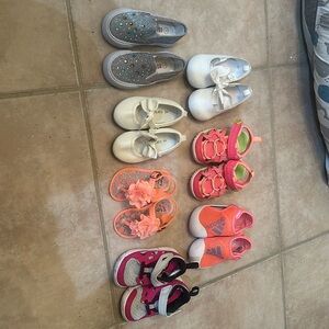 7 pairs of toddler shoes 4t-5t bundle